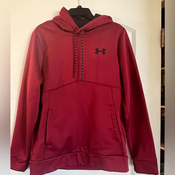 Under Armour Other - SOLD~Under Armour Storm burgundy & black Pullover Hoodie Men’s Small~